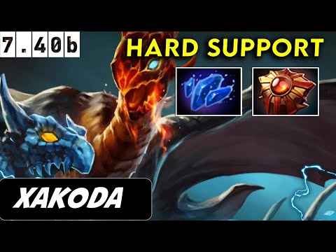 Xakoda Jakiro Hard Support - Dota 2 Patch 7.40b Pro Player Full Gameplay