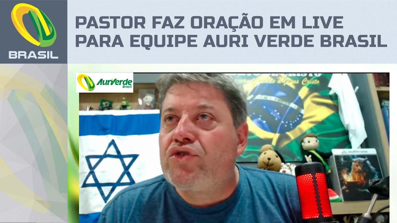 Pastor Sandro Rocha faz oração em live para equipe da Auri Verde Brasil