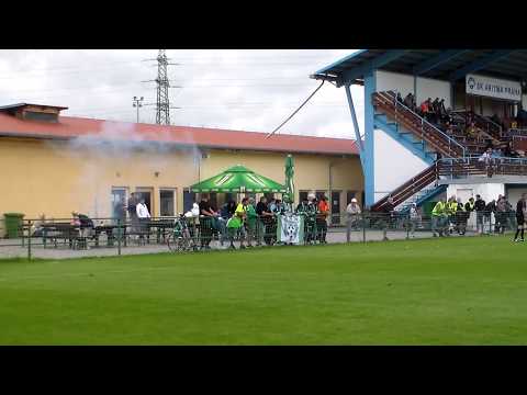 SK Aritma Praha - SK Jankov 3:1 (19.08.2017) - petardy ve 2.poločase