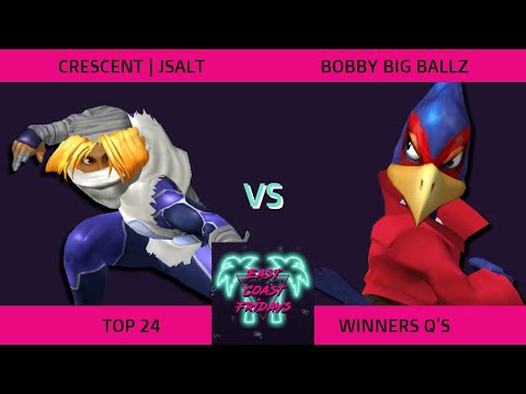 Crescent | JSalt (Sheik) vs. bobby big ballz (Falco) - ECF 174 Top 24 Winners Quarterfinals SSBM