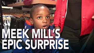 Meek Mill surprises families impacted by incarceration with epic day