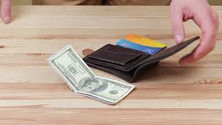 Портмоне з натуральної шкіри для чоловіків Grande Pelle 11463 коричневий