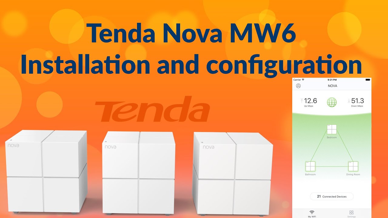 Miniatura da avaliação em vídeo de Sistema Wi-Fi Mesh Tenda Nova MW6 AC1200 Pack com 2 Unidades
