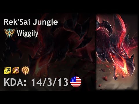 Rek'Sai Jungle vs Lee Sin - Wiggily - NA Challenger Patch 7.24