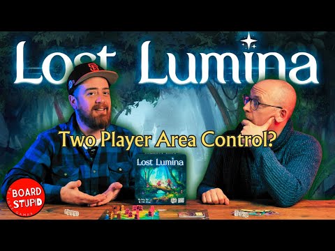 Lost Lumina Preview - Area Control Card Driven Board Game for 2 Players!