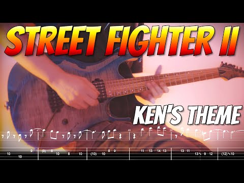 Street Fighter II - Ken's Theme - Metal Guitar Cover - Tab