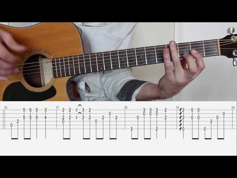 Shallow (Lady Gaga/Bradley Cooper) - Fingerstyle tutorial (guitar cover) with tabs