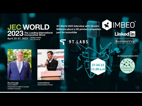 JEC World 2023 Interview about a 3D printed composites part for motorbike