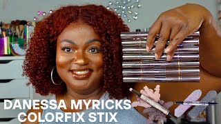 Danessa Myricks NEW Colorfix Stix Review! 7 Shades Swatched + Demo on Dark Skin