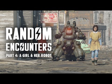 Random Encounters of Fallout 4 Part 4: A Girl & Her Robot - Plus Many More