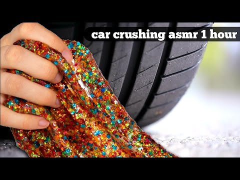 Car Crushing asmr 1 hour | Crushing Crunchy & Soft Things By Car Compilation 1 hour |