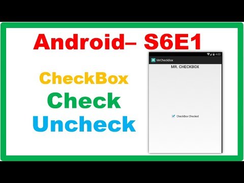 Android S6E1 : CheckBox - Introduction