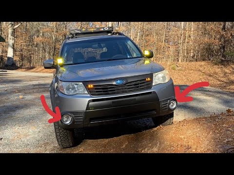 How To Replace Fog lights WITHOUT REMOVING BUMPER! 2010 Subaru Forester.