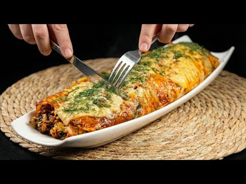 This potato meat roll is too good to be true – perfect quick dinner.