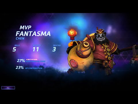 Chen MVP by FANTASMA and Azmodan Greed Build - Heroes of the Storm 2023 FULL MATCH