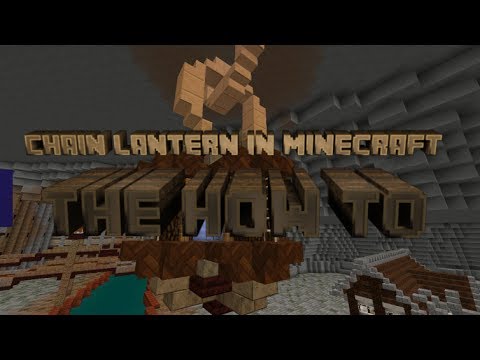 How to make chain lantern in minecraft - YouTube