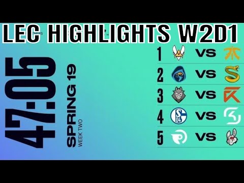 LEC Highlights ALL GAMES Week 2 Day 1 Spring 2019 | League of Legends European Championship