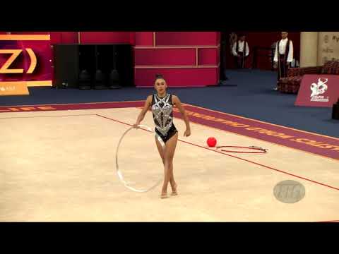 IZABEKOVA Aisha (KGZ) - 2019 Rhythmic Worlds, Baku (AZE) - Qualifications Hoop