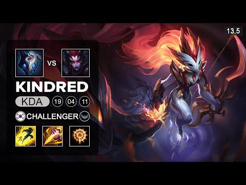 Kindred vs Elise Jungle - KR Challenger - Patch 13.5 Season 13