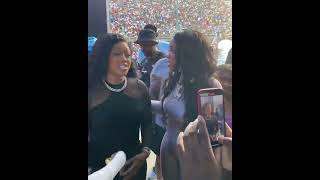 Trina &amp; Remy Ma At Rock The Bells Festival Looking Amazing Backstage