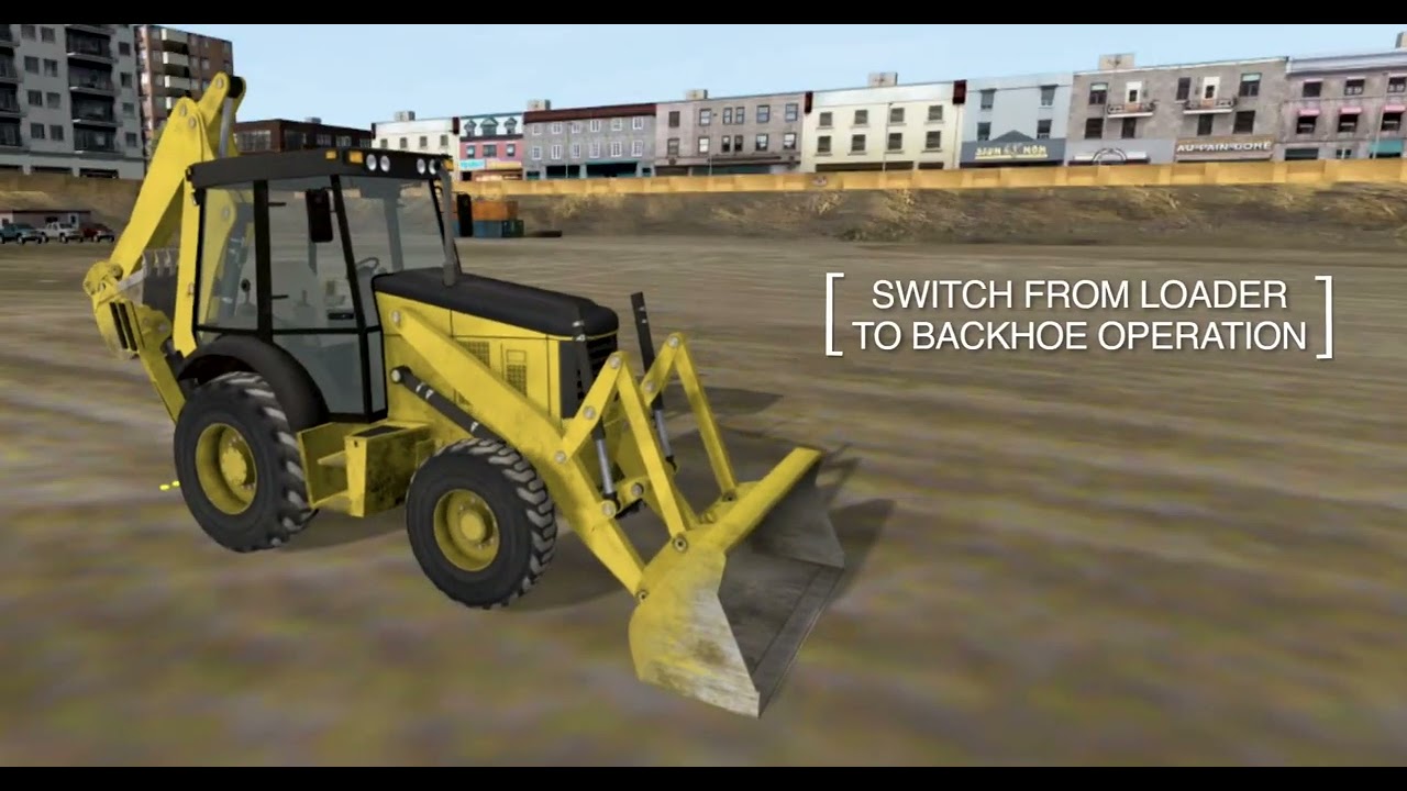 Simlog Backhoe Loader Personal Simulator with Table-Top Mounting Controls