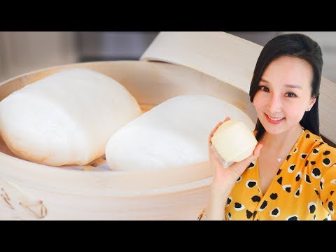 Chinese Steamed Milk Bun, Mantou Recipe, CiCi Li - Asian Home Cooking Recipes