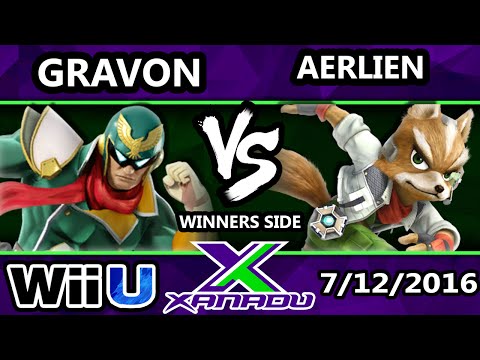 S@X 158 - Gravon (Captain Falcon) Vs. Aerlien (Fox) SSB4 Tournament - Smash Wii U - Smash 4