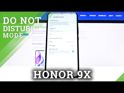 How to Activate DND Mode in Honor 9x - Do Not Disturb Mode