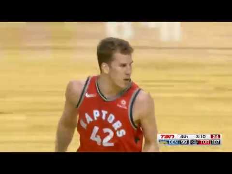 Jakob Poeltl throws down an insane dunk over Millsap (Nuggets vs. Raptors 3/27/2018)