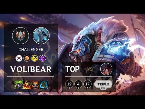 Volibear Top vs Akali - KR Challenger Patch 10.10