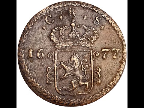 Karl XI - 1 Öre SM 1677 - Skarpt och tilltalande exemplar från Roberto Delzanno Numismatik