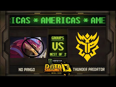 No Pangolier vs Thunder Predator Game 1 - Monster Energy Dota Summit 13 Online NA/SA: Groups