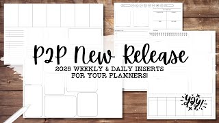 2025 Weekly & Daily Planner Inserts 🤩 | Digital Planning Made Easy | Planning to Prosper