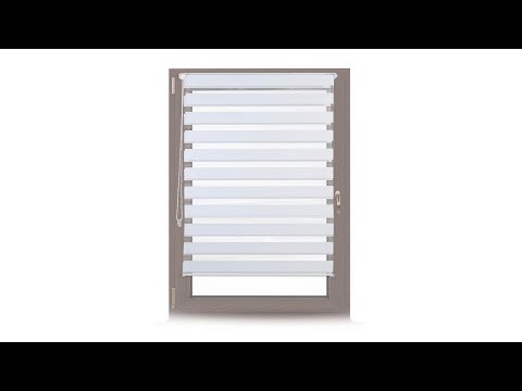 Doppelrollo Klemmfix ohne bohren in Weiß