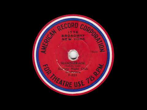 1932 Society Night Club Orchestra - Masquerade