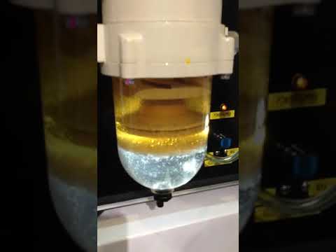 Parker Racor 1000FH 1000FG turbine series fuel filter water separator filtration function test video