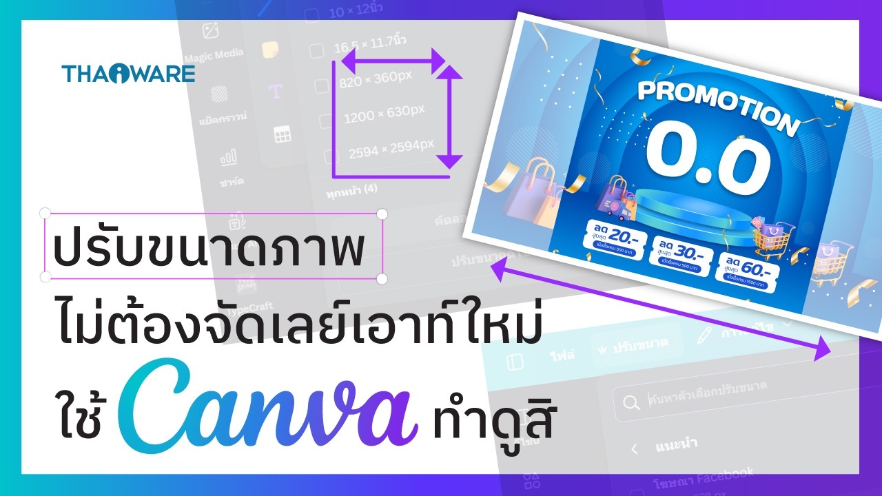 สอนใช้ Magic Resize ใน Canva ปรับขนาดภาพให้เหมาะสมกับทุก Platform ได้ในคลิกเดียว