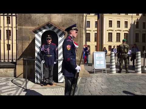 Changing of The Guard at Prague Castle