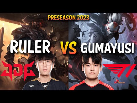 JDG Ruler vs T1 Gumayusi - LUCIAN vs DRAVEN ADC - KR Ranked