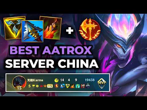 Aatrox Wild Rift China - Build Runes Guide Patch 7.0b - Gameplay Aatrox Season 20