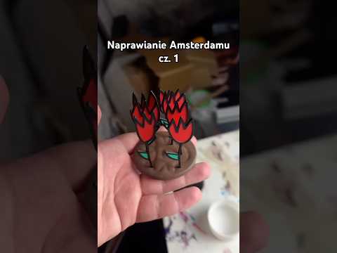 Naprawiam Amsterdam bo czemu nie cz. 1    Zrobiłem ręcznie rysowane tulipany na słupek   DNRBT