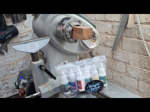 Woodturning - How to use Magic Juice with me talking Hummmm
