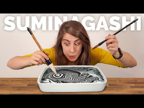 PROVIAMO questa tecnica GIAPPONESE: la Suminagashi Art! 🐸