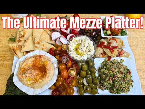 Mediterranean Mezze Platter with the Perfect Rosé Wine Pairing!