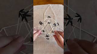ベクトル平衡体と正二十面体の入れ子作り方 How to Make Nested Vector Equilibrium and Icosahedron #神聖幾何学 #ベクトル平衡体 #綿棒立体