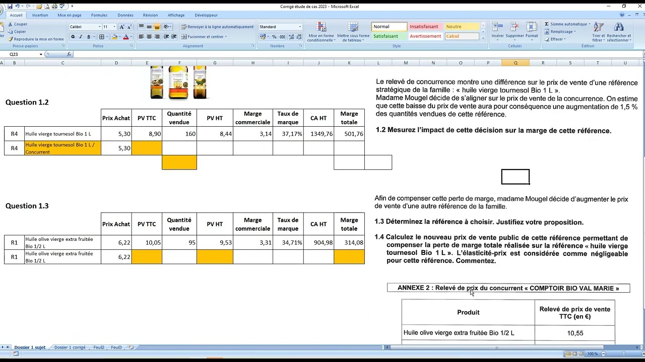 Sujet 2023 BTS MCO Mougel Bio Les Halles Dossier 1