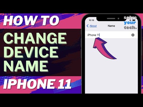 How to Change Device Name on iPhone 11