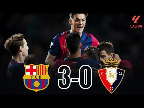 FC Barcelona 3-0 Osasuna: Spectacular Barcelona Dismantle Osasuna With NO REST
