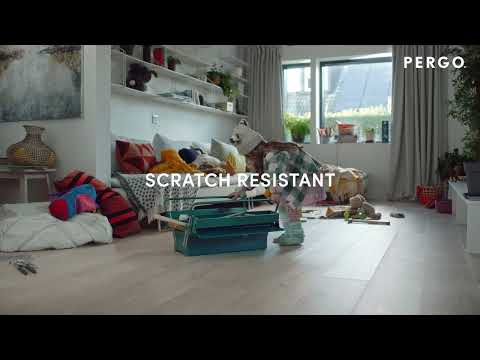 Pergo laminate flooring: high resistance to scratches and wear