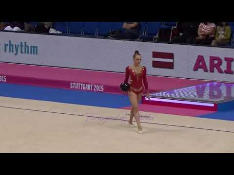 Arina LEINA (LAT) ball - 2015 Stuttgart worlds Qualifs